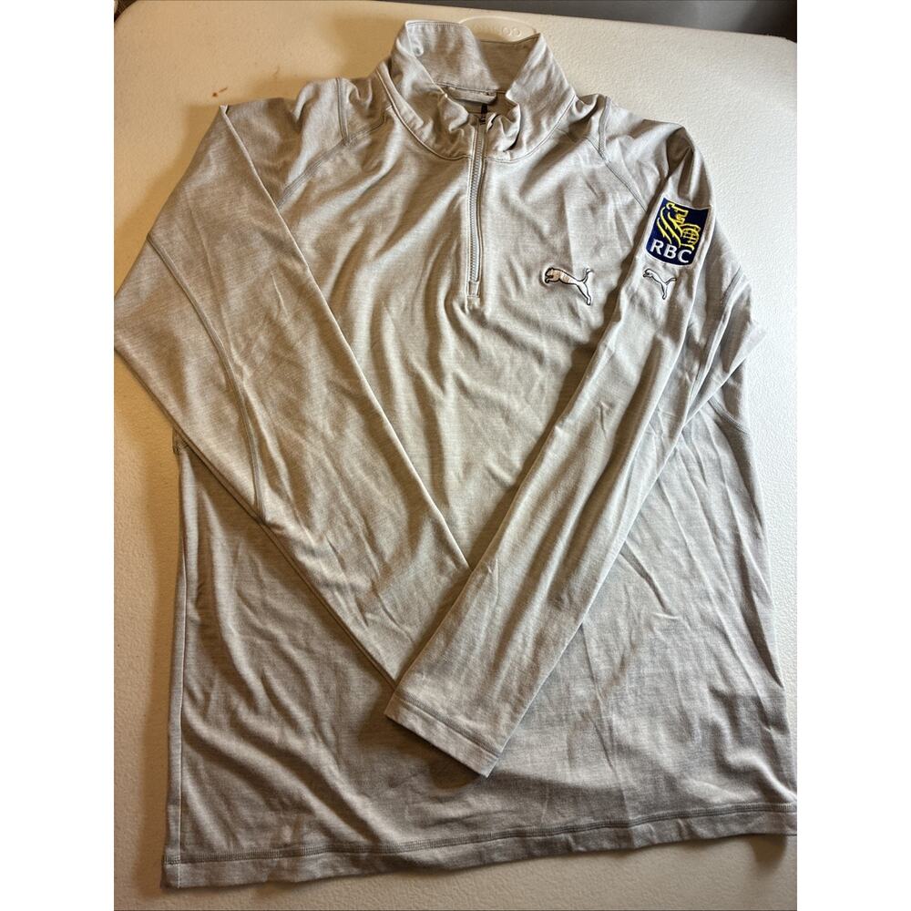 Puma Cobra Men’s Golf 1/4 Zip Pullover TOUR ISSUE Medium RBC LOGO Rare